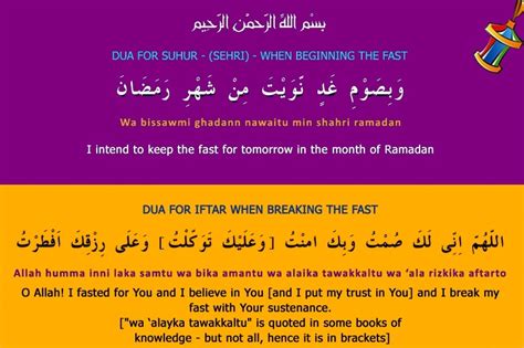 Ramadan Fasting Dua Sehri Iftari Dua In Arabic Urdu English