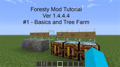 Minecraft Tutorial Forestry Mod Ver Part Tree Farming