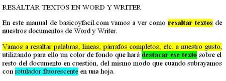 Resaltar Textos En Word Y Writer B Sico Y F Cil