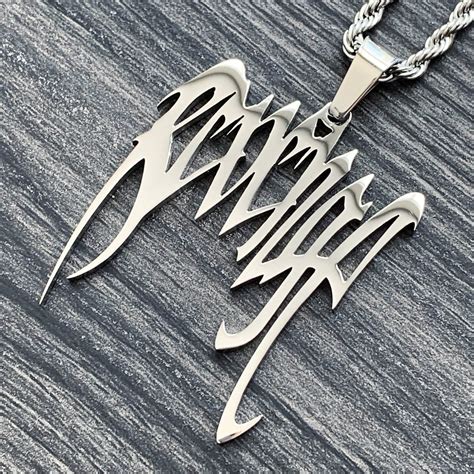 Xxxtentacion Revenge Necklace Polished Stainless Etsy