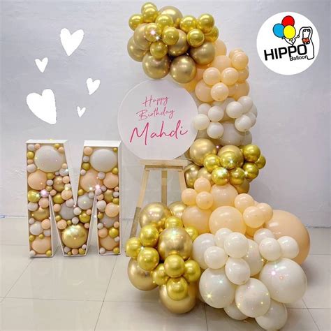 Happy Birthday Hot Air Shape Xl Hippo Balloon