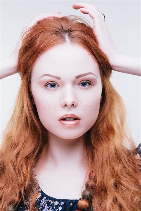 Sensual Redhead Girl Stock Image Image Of Pale Sensuality 31459815