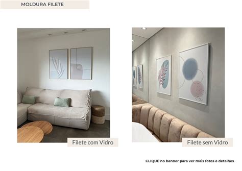 Conjunto Quadros Decorativos Leaf Minimal Nude Nuances Minim