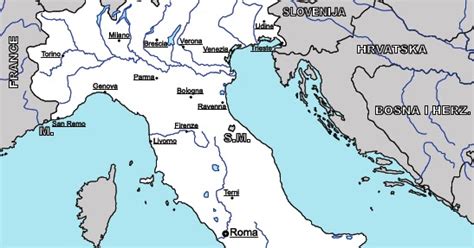Impariamo Insieme Cartina Geografica Dei Fiumi Italiani