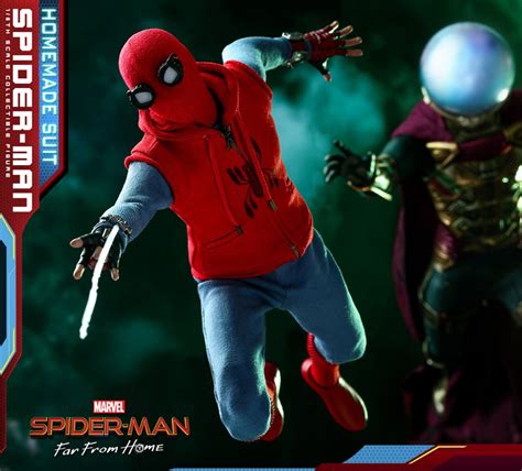 Spider Man Homemade Suit Deluxe Sixth Scale Figure By Hot Toys