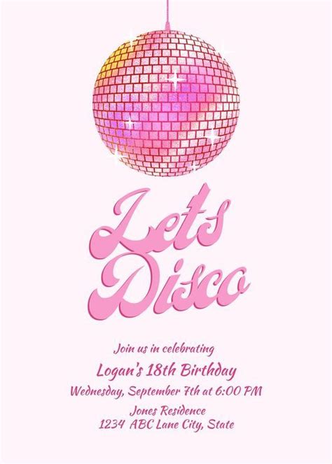 Pin by Claudia Sierra on Disco Birthday | Disco birthday party, Disco ...