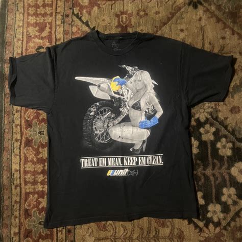 Sexy Biker Bikini Girl Shirt There Are A Few Holes Depop