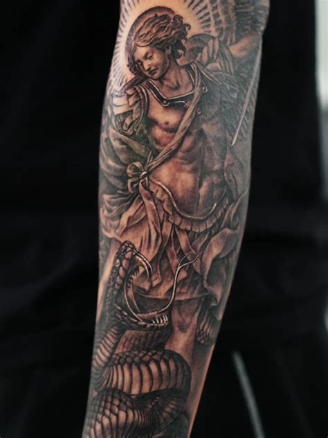 st michael temporary tattoo 6
