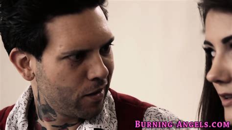 Goth Babe Gets Mouth Jizzed