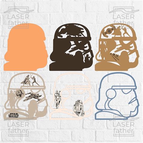 Stormtrooper Svg Star Wars Dxf Cricut Projects D Wood Laser Cut