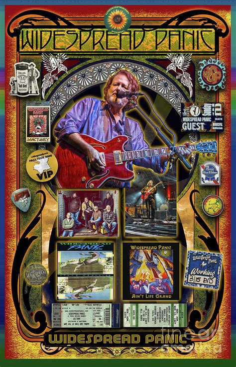 John Bell And Widespread Panic Digital Art By Rita Delisle Pixels