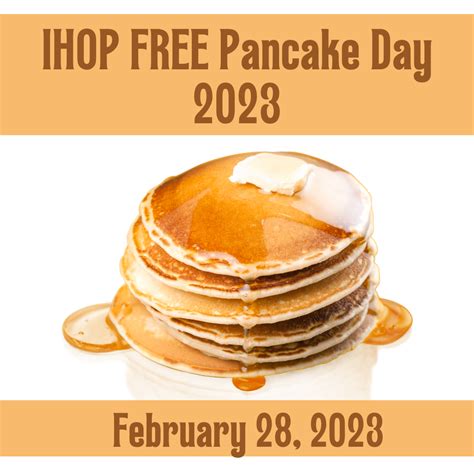 IHOP FREE Pancake Day 2023 - Mrs. Weber's Neighborhood