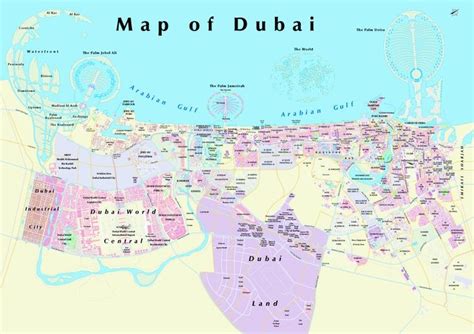 dubai map explore city dubai