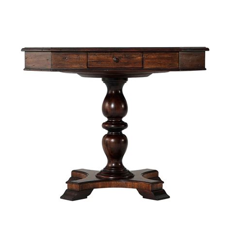 Dark Rustic Game Table - English Georgian America