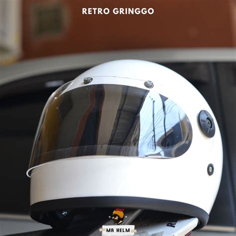 Jual Helm Custom Retro Gringgo Caferacer Mr Helm Shopee Indonesia