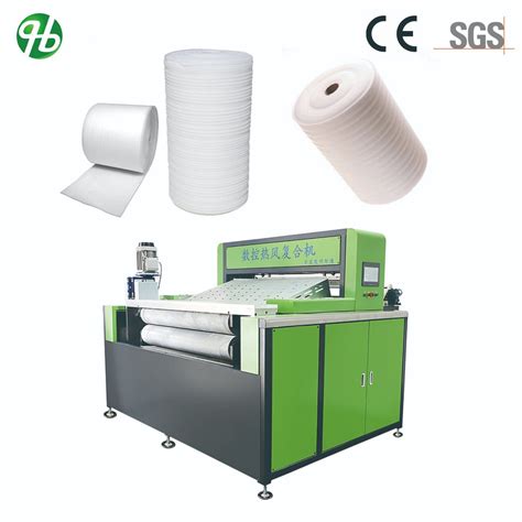 Pe Xpe Epe Foam Roll Laminating Machine Full Cnc Hot Air Thickening