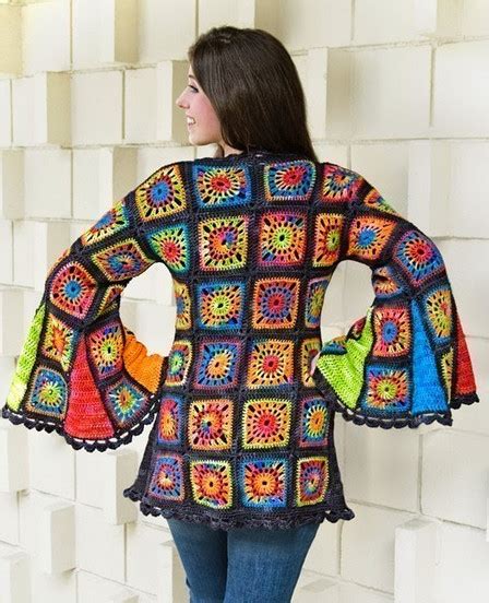 Бабушкин квадрат крючком схемы для пледов — Своими руками… Да!