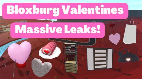 Bloxburg Valentines Massive Update Leaks Release Date New Decals Youtube