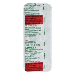 Lopez 1mg Tablet 10'S - Price, Uses, Side Effects, and Substitutes | Netmeds