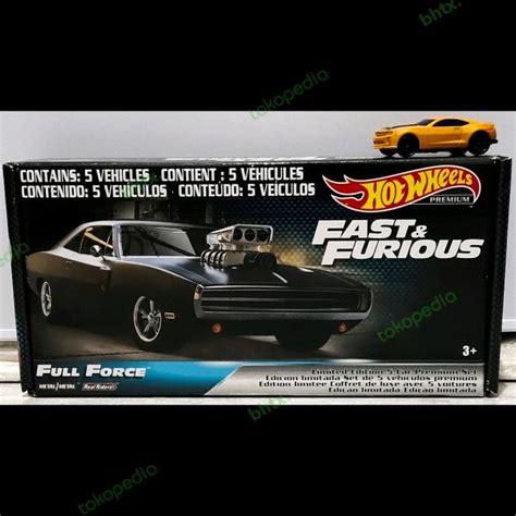 Hotwheels Hot Wheels Premium Box Ruedas Calientes Rápidas Y Furiosas De Fuerza Completa Shopee