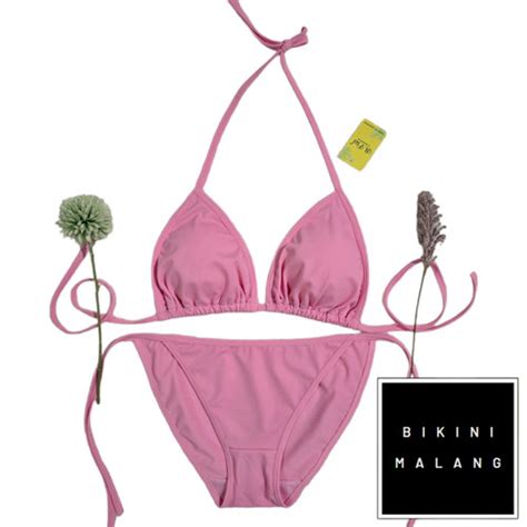 Jual Bikini Tali Samping Triangle Warna Motif Bikini Sexy Pantai Kota Malang Bikinimalang