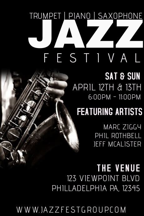 Jazz Concert Template Postermywall