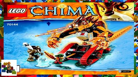 LEGO instructions - Chima - 70144 - Laval's Fire Lion (Book 1) - YouTube