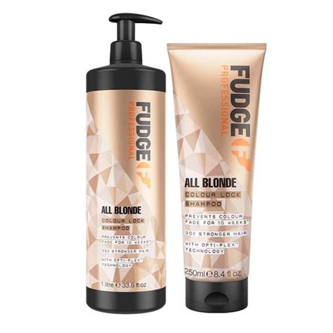 Shop Fudge Professional All Blonde Colour Lock Shampoo Salons Direct