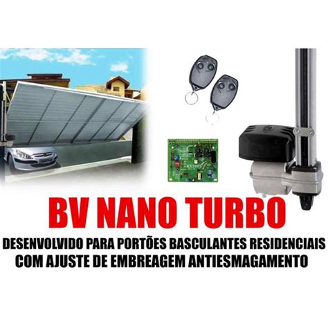 Kit Motor Automático P Portão Basculante Rossi Nano 1 4hp 110v no Shoptime