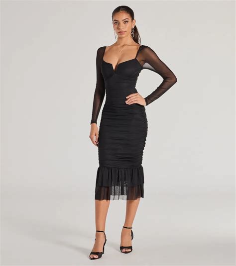 dresses with mesh 10