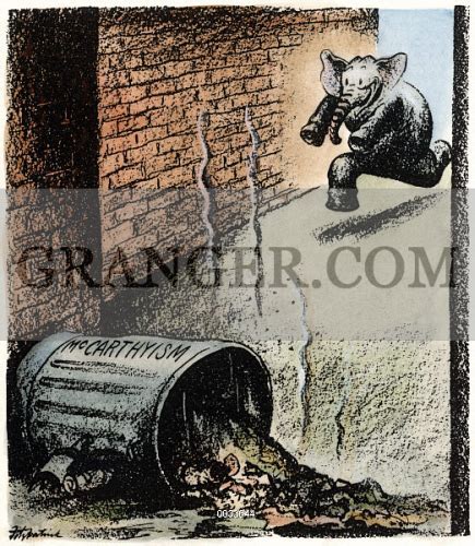 Mccarthyism Political Cartoons Elephant