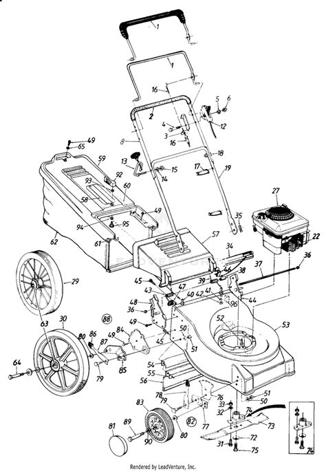 Montgomery Ward Mdl Tmo 37248a 110 518r088 Push Walk Behind Mower