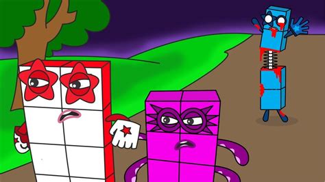 How Dare Numberblocks 8 And 10 Awaken Zombie 5 From His Sleep Numberblocks Fanmade Coloring