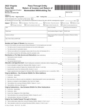 Fillable Online Draft Form Pass Through Entity Return Of