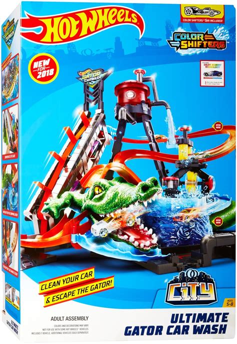 Hot Wheels City Megamyjnia Atak Krokodyla Zestaw Tor Ftb Hot