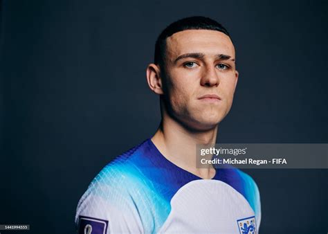 Phil Foden of England poses during the official FIFA World Cup Qatar ...