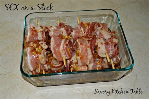 Savory Kitchen Table SEX ON A STICK