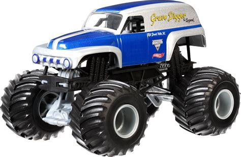 Amazon Hot Wheels Monster Jam Grave Digger Vehicle Scale Toys Games