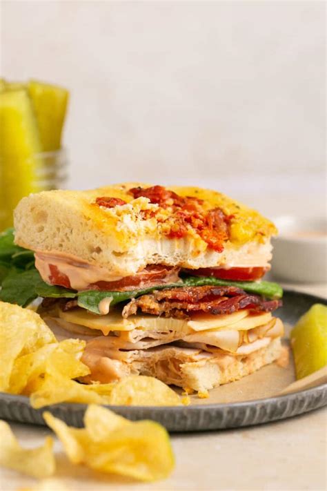 High Protein Bacon Turkey Bravo Sandwich Panera Copycat