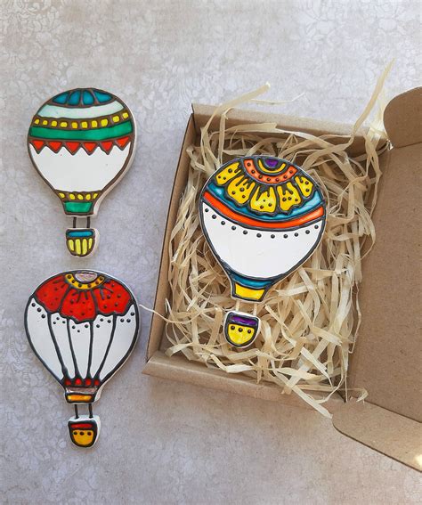 Set 3 Hot Air Balloon Refrigerator Magnet Fridge Magnet Hot Air Balloon Refrigerator Magnets