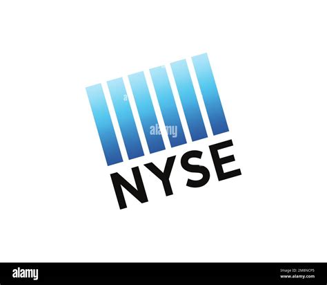 New York Stock Exchange Rotated Logo White Background Stock Photo Alamy