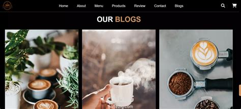 Responsive Coffee Shop Website