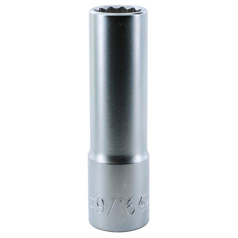 12 Point - 1/2" Drive Deep Socket 9/16"