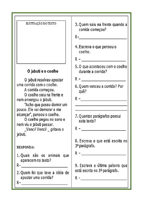 Habilidades De Leitura E Interpretação De Texto Bncc 3 Ano