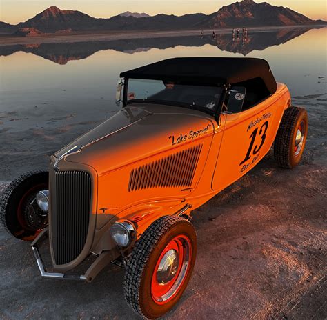 1934 Ford Roadster Bonneville Salt Flats Special Whiskey Throttle 13