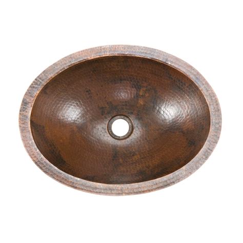 Premier Copper Products 17 Oval Copper Bathroom Sink Oil Rubbed Bron