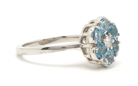 Lot 810: Tiffany Aquamarine Necklace & Aquamarine Ring | Case Auctions