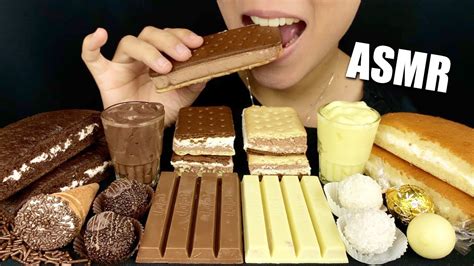 Asmr Assorted Desserts Chocolate Ice Cream Sandwich Lanieats Asmr