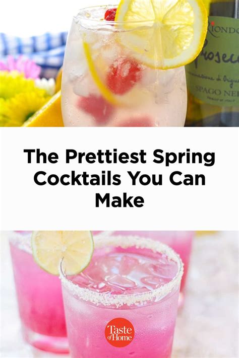 These Are The Prettiest Spring Cocktails You Can Make Spring Cocktails Easy Spring Cocktails