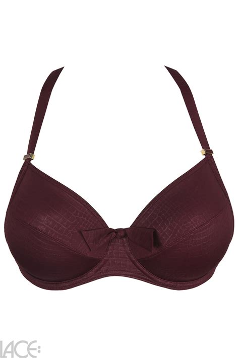 Primadonna Swim Dalyan Bikini Beha E H Cup Wine Lace Lingerie Nl